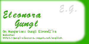 eleonora gungl business card